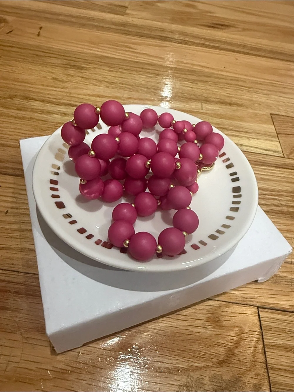 ANY OFFER - Gorjana Matte Raspberry Double-Strand Beaded Necklace